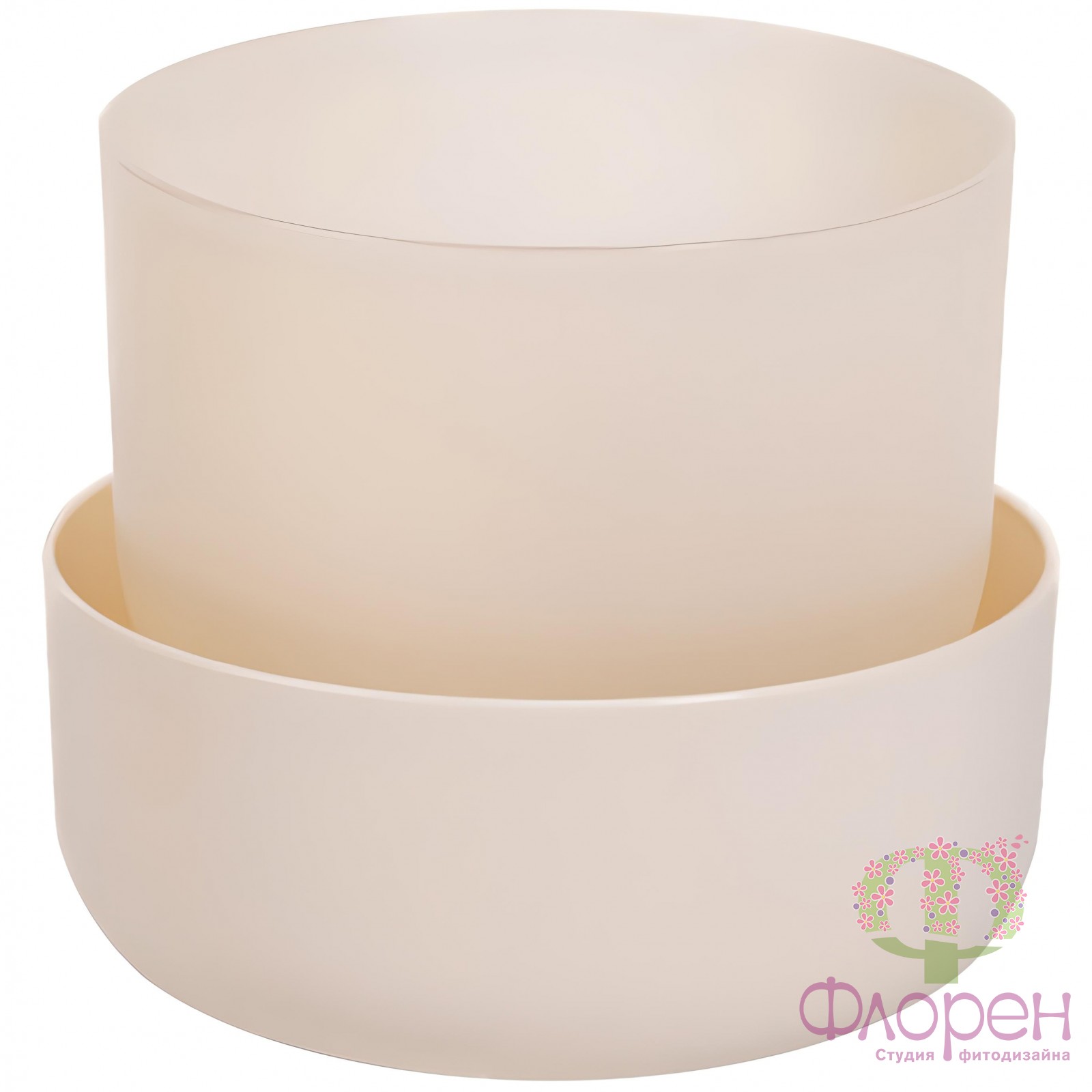  Горщик з піддоном Plastia Tolita