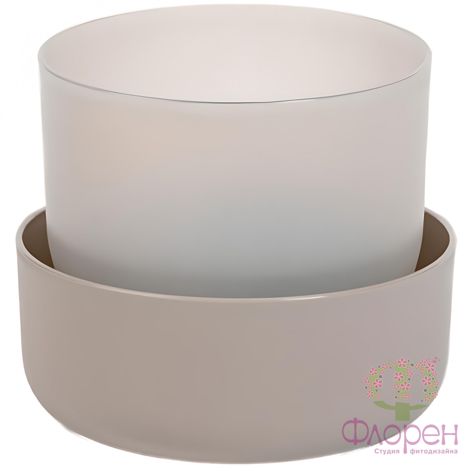  Горщик з піддоном Plastia Tolita