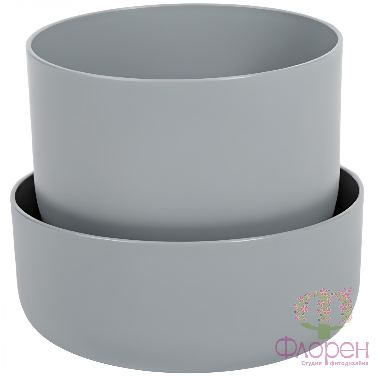  Горщик з піддоном Plastia Tolita
