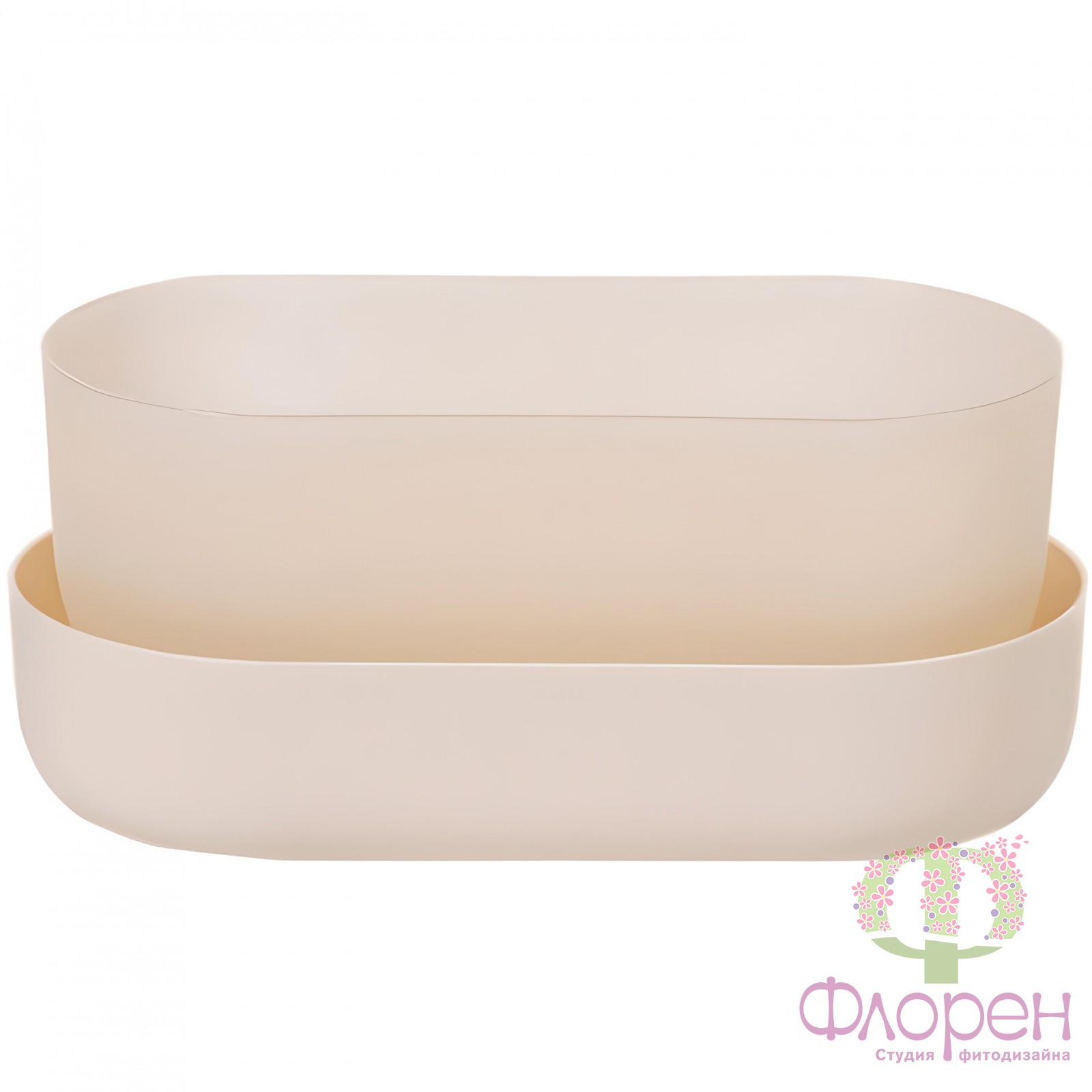  Горщик з піддоном Plastia Tolita